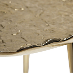 Столик журнальный металлический золотого цвета Modern Rethinking of Traditions варинант исполнения - 1 | Loft Concept в Воронеже