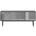 Длинная тумба с зеркальным декором Serena варинант исполнения - 12 | Loft Concept в Воронеже