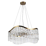 Люстра подвесная волнистой формы с хрустальными подвесками Ludivine Lighting варинант исполнения - 2 | Loft Concept в Воронеже