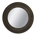 Зеркало круглое с текстурированным дизайном рамы Helios варинант исполнения - 1 | Loft Concept в Воронеже