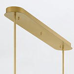 Подвесной светильник линейный золотого цвета с длинной цилиндрической стеклянной трубкой Eurofase варинант исполнения - 8 | Loft Concept в Воронеже