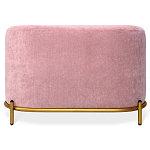 Банкетка овальная пыльно-розовый велюр на 4-х металлических ножках золотого цвета SANJAY варинант исполнения - 2 | Loft Concept в Воронеже