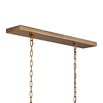 Люстра прямоугольная с каркасом золотого цвета Soft Glow Lamps варинант исполнения - 5 | Loft Concept в Воронеже