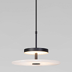 Светодиодный подвесной светильник черный с мраморным рассеивателем варинант исполнения - 2 | Loft Concept в Воронеже