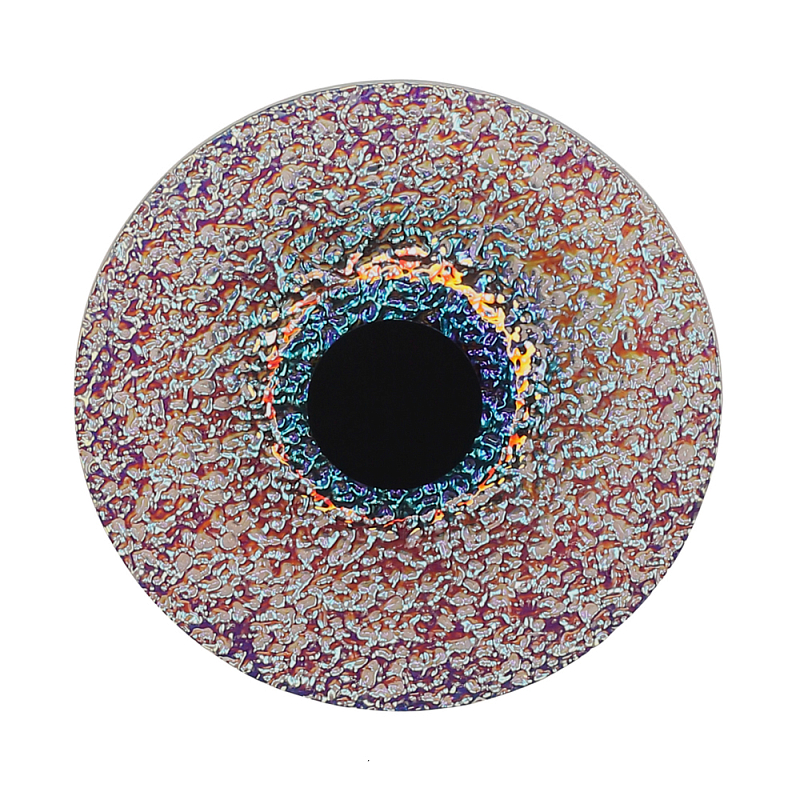 Бра круглое стеклянное с морозным эффектом Heterochromia Мульти Черный в Воронеже | Loft Concept 