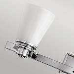 Бра для ванных комнат с белыми стеклянными конусными плафонами Hinkley варинант исполнения - 3 | Loft Concept в Воронеже