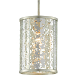 Подвесной светильник в форме цилиндра Speckled Mirror Plates варинант исполнения - 2 | Loft Concept в Воронеже