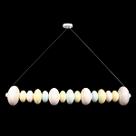 Подвесной светильник светодиодный горизонтальный в виде ожерелья из пастельных сфер Pastel Lunaria Horizon  варинант исполнения - 1 | Loft Concept в Воронеже