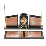 Настольный письменный набор из розового мрамора Marble Accessory варинант исполнения - 1 | Loft Concept в Воронеже