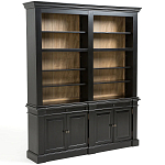 Витрина из массива сосны Sterling Showcase Black варинант исполнения - 4 | Loft Concept в Воронеже