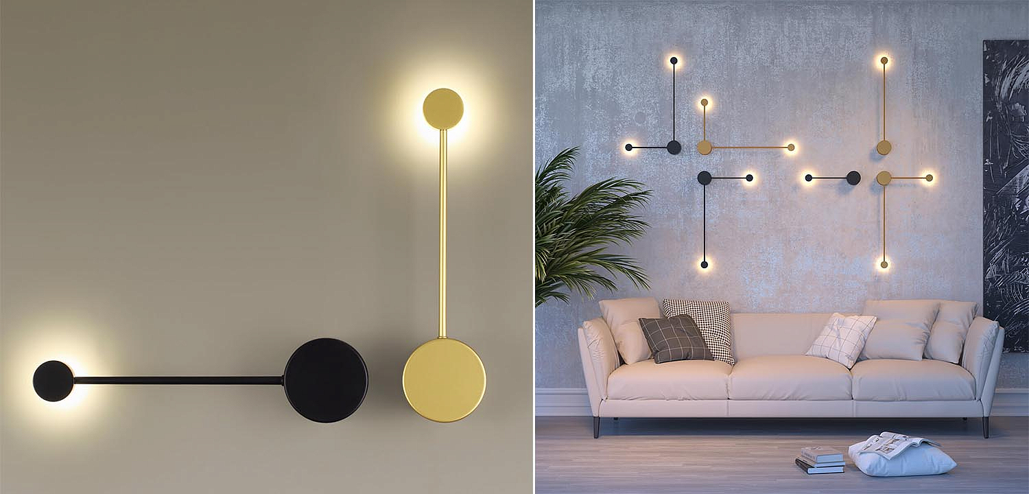 Бра Pin Wall Light Gold 40 Бра Pin Wall Light Gold 40 - Loft-Concept в Воронеже