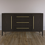 Буфет Primo с тремя ящиками и двумя фасадами Темный орех варинант исполнения - 1 | Loft Concept в Воронеже