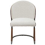 Стул мягкий с обивкой из рогожки и экокожи Contrasting Performance варинант исполнения - 1 | Loft Concept в Воронеже