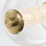 Подвесной светильник линейный с прозрачными стеклянными шарами разного диаметра Eurofase варинант исполнения - 14 | Loft Concept в Воронеже