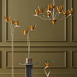 Торшер с 3-мя плафонами в виде цветов Golden Bird of Paradise варинант исполнения - 4 | Loft Concept в Воронеже