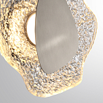 Бра с рельефным волнообразным стеклянным плафоном и вставкой из мрамора Liquid Stone варинант исполнения - 10 | Loft Concept в Воронеже