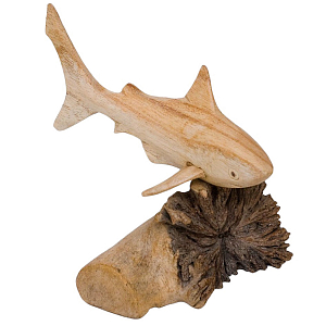 Статуэтка из дерева акула Animals of the World