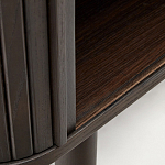 Буфет тёмно-коричневого цвета из ясеневого шпона с 2-мя раздвижными дверями Toinette варинант исполнения - 4 | Loft Concept в Воронеже