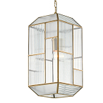 Подвесной светильник с рельефным стеклом Embossed Glass варинант исполнения - 2 | Loft Concept в Воронеже