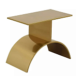 Дизайнерский журнальный стол золотой на полукруглом основании Wecaben варинант исполнения - 1 | Loft Concept в Воронеже