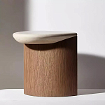 Дизайнерский журнальный стол полукруглой формы Pokun варинант исполнения - 2 | Loft Concept в Воронеже