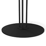 Стол журнальный круглый с бежевой столешницей из стекла Beige Marble варинант исполнения - 4 | Loft Concept в Воронеже