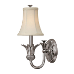 Бра с бежевым тканевым абажуром и декоративной чашей Hinkley варинант исполнения - 5 | Loft Concept в Воронеже