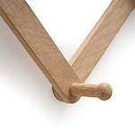 Настенная деревянная раздвижная вешалка Larson Wood Hanger варинант исполнения - 4 | Loft Concept в Воронеже