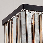 Люстра линейная прямоугольная с подвесками из натурального перламутра Nacre варинант исполнения - 3 | Loft Concept в Воронеже