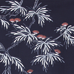 Обои ручная роспись Silk Tree Special Colourway on Empire Blue dyed silk варинант исполнения - 2 | Loft Concept в Воронеже