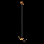 Подвесной светильник с прозрачной стеклянной птичкой Serip Voa варинант исполнения - 5 | Loft Concept в Воронеже