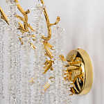 Бра золотого цвета с ветвями и хрустальными подвесками FAIRYTREE Light варинант исполнения - 7 | Loft Concept в Воронеже