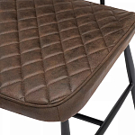 Стул с темно-коричневой обивкой из экокожи Benderson варинант исполнения - 7 | Loft Concept в Воронеже