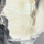 Встраиваемый в стену гипсовый светильник под покраску с эффектом разрушенной стены Antiquity Athena варинант исполнения - 7 | Loft Concept в Воронеже