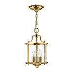 Подвесной светильник с прозрачным стеклянным цилиндрическим плафоном в классическом стиле на цепи Hinkley варинант исполнения - 13 | Loft Concept в Воронеже