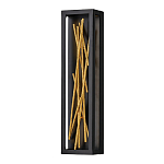 Бра в прямоугольной черной рамке с декором в виде ветвей в золотой отделке Hinkley варинант исполнения - 1 | Loft Concept в Воронеже