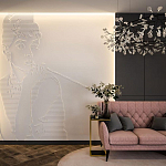 Барельеф AUDREY HEPBURN варинант исполнения - 1 | Loft Concept в Воронеже