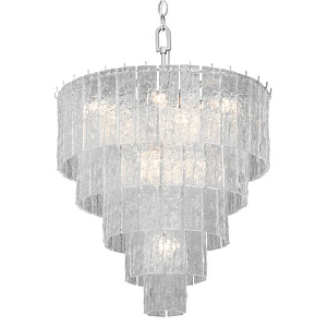Люстра многоярусная подвесная Textured Glass Chandelier