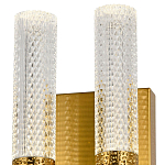 Бра с двумя плафонами латунь Dew Drops Tube Duo Brass Wall Lamp варинант исполнения - 2 | Loft Concept в Воронеже