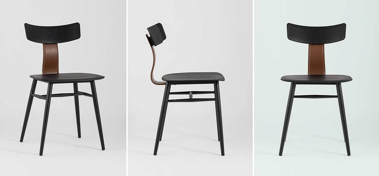 Стул ANT Black Eco-Leather Стул ANT Black Eco-Leather - Loft-Concept в Воронеже