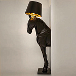Horse Statue Floor Lamp Большой светильник Черная Лошадь варинант исполнения - 3 | Loft Concept в Воронеже