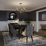 Люстра цвета латунь с 6-ю лампами в форме свечей в классическом стиле Hinkley варинант исполнения - 8 | Loft Concept в Воронеже