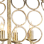 Люстра в форме шара с рядами из колец Million Rings варинант исполнения - 1 | Loft Concept в Воронеже