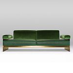 Эксклюзивный Диван в стиле Арт-деко Phoenix с элегантными латунными элементами  варинант исполнения - 1 | Loft Concept в Воронеже