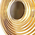 Бра с рельефным круглым плафоном янтарного цвета Savio Glass Disc Light варинант исполнения - 4 | Loft Concept в Воронеже