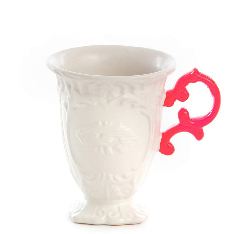 Кружка Seletti I-Mug Fuchsia Белый Фуксия в Воронеже | Loft Concept 