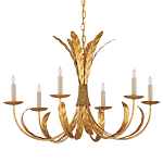 Люстра золотая с декором в виде перьев Bunch of Feathers варинант исполнения - 3 | Loft Concept в Воронеже