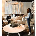 Люстра белая плетеная с кисточками Boho Tassel Chandelier варинант исполнения - 2 | Loft Concept в Воронеже