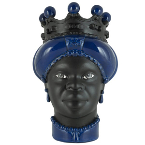 Ваза VASE MORO LADY CROWN DARK blue