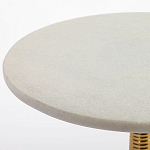 Кофейный стол с белой столешницей из мрамора Table White Marble варинант исполнения - 1 | Loft Concept в Воронеже